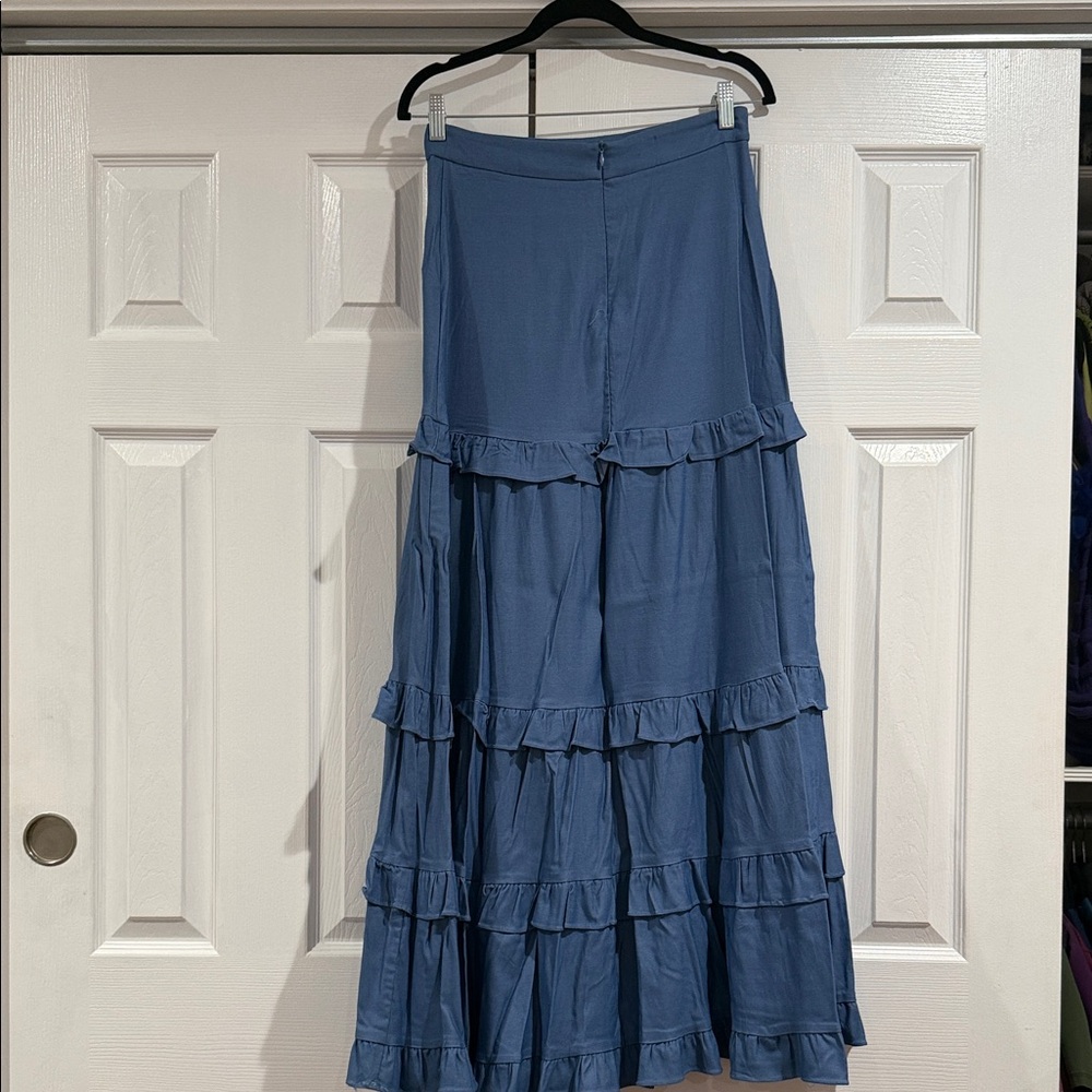 Blue Two-Piece Ruffle Set - Picture 3 of 6